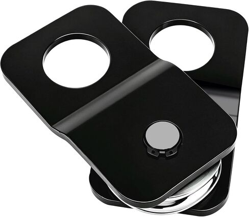 8000 lb Winch Snatch Block Pulley (4 Ton) – Heavy Duty Steel Recovery Pulley for ATV UTV Truck Off-Road, Smooth 54 mm Pulley Wheel, Fits 3/16"–1/4" Winch Cable in Kuwait
