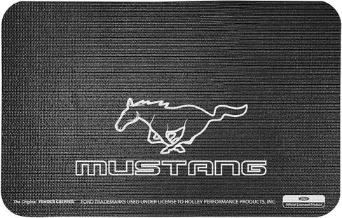 غطاء الحاجز القابض مع شعار Ford Running Pony | مرخصة رسميًا من شركة فورد للسيارات | يونيفرسال فيت | الحجم القياسي 22 بوصة × 34 بوصة | FG2105 in Kuwait