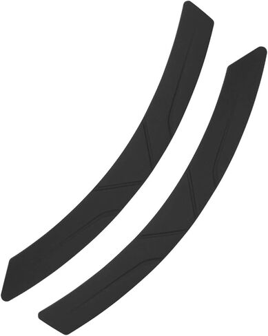 2 PCS Car Wheel Tire Eyebrow Strips, Silicone Anti Collision Fender Protector, 15.75×1.50 inches Bumper Edge Trim Sticker with Rubber Matte Finish, Universal for Most Cars (Black) in Kuwait