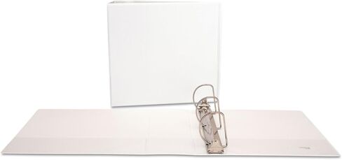 Universal Slant D-Ring Economy View Binder, 4" Capacity, White, UNV20994 in Kuwait
