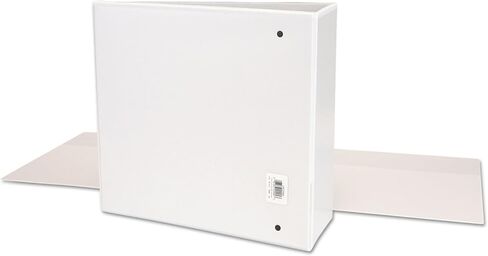 Universal Slant D-Ring Economy View Binder, 4" Capacity, White, UNV20994 in Kuwait