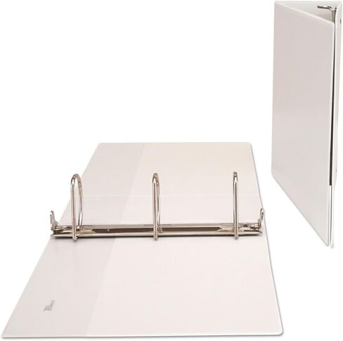 Universal Slant D-Ring Economy View Binder, 4" Capacity, White, UNV20994 in Kuwait