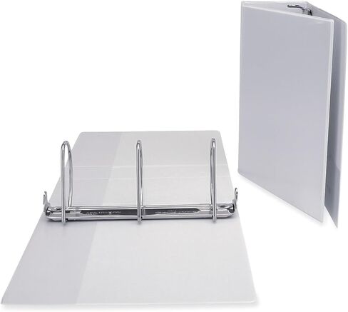 Universal Slant D-Ring Economy View Binder, 4" Capacity, White, UNV20994 in Kuwait