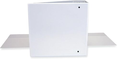 Universal Slant D-Ring Economy View Binder, 4" Capacity, White, UNV20994 in Kuwait