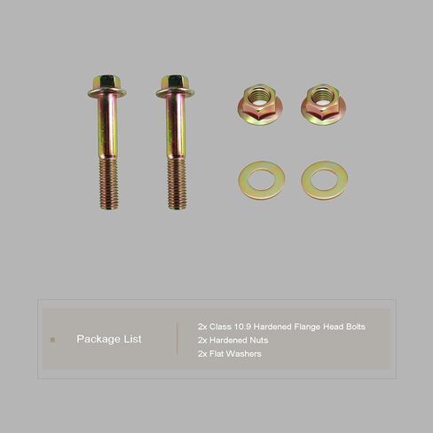 Front Shock Lower Mount Bolt Kit, Compatible with Toyota 4Runner 1996-2021, FJ Cruiser 2007-2014, Lexus GX460 2010-2021, GX470 2003-2009, Class 10.9 Hardened Steel, Yellow Zinc Coated in Kuwait