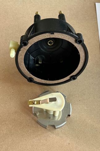 OEM V6 4.3L Mercruiser Thunderbolt IV V طقم ضبط الإشعال غطاء موزع الأسلاك / شمعات الإشعال الدوارة 4.3L خدمة منتصف الليل البحرية (1985-1996 IV Thunderbolt "قصيرة" شمعات الإشعال المداس) in Kuwait
