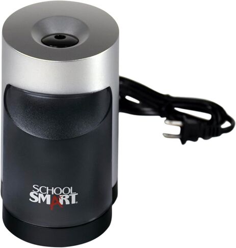School Smart Vertical Electric Pencil Sharpener, For Classroom, Home, and Office Use, Black and Grey in Saudi Arabia