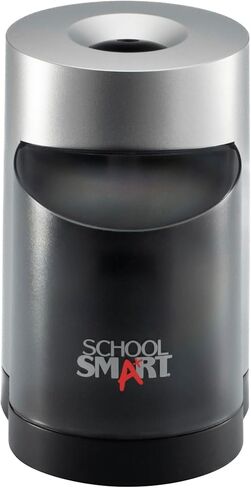 School Smart Vertical Electric Pencil Sharpener, For Classroom, Home, and Office Use, Black and Grey in Saudi Arabia