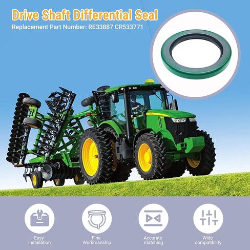 الختم التفاضلي لعمود المحرك البديل RE33887، CR533771 يناسب John Deere 670D، 672G، 624H، 870G، RE151971، 872G، 772G in Kuwait