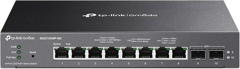 SG2210XMP-M2 Omada 8-Port 2.5GBASE-T و2-Port 10GE SFP+ Smart Switch مع 8-Port PoE+ in Kuwait