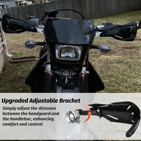 XIGNWU Universal Dirt Bike Handguards,with 7/8 22mm and 1 1/8 28mm Mounting Kits, Windproof Hand Guards Handlebars Protection for Light Bee Sur Ron X Sur Ron S Most Motocross ATV Pit Bike Quad in Saudi Arabia