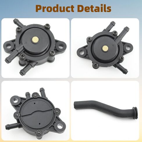 808656 Fuel Pump Vacuum with Fuel Filter Lawn Mower Tractor Gas Replacement for Honda 16700-Z0J-003 JD LA105 LA115 D100 D110 Compatible with Kohler 17HP-25 HP Engine in Kuwait