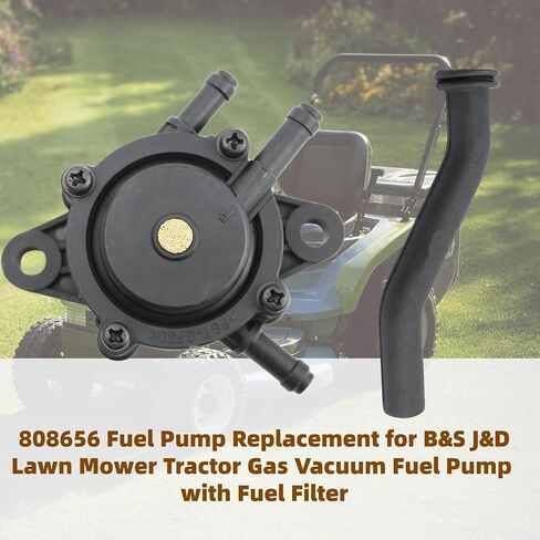 808656 Fuel Pump Vacuum with Fuel Filter Lawn Mower Tractor Gas Replacement for Honda 16700-Z0J-003 JD LA105 LA115 D100 D110 Compatible with Kohler 17HP-25 HP Engine in Kuwait
