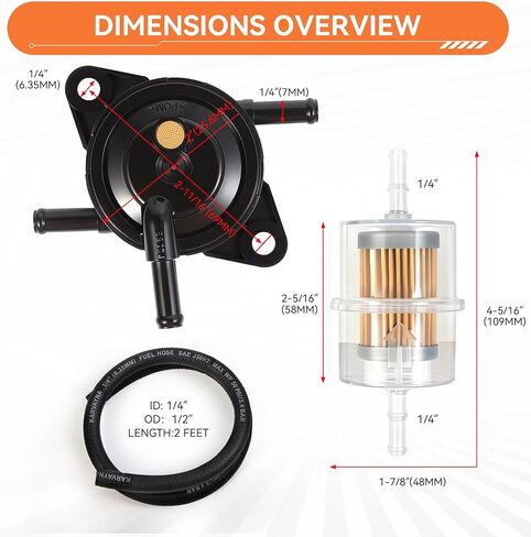 FR691V Fuel Pump for Kawasaki 49040-7008 49040-0770 FR651V FR600V FR541V FR730V FS481V FS541V FS600V FS651V FS691V FS730V FX730V FX691V FX651V FX600V FX541V FX481V Lawn Mower MIU12470 in Saudi Arabia
