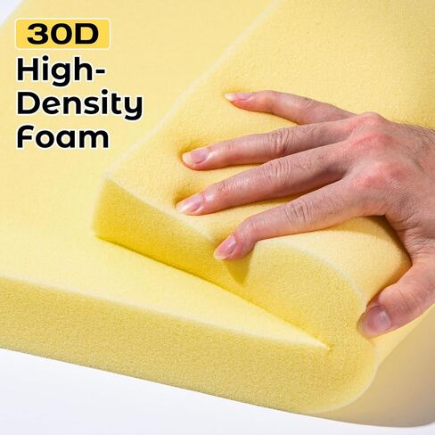 4 عبوات من وسائد الأريكة مقاس 2 × 20 × 20 بوصة، وسائد إسفنجية تنجيد عالية الكثافة، قطع DIY بحجم إسفنج مربع أصفر لكرسي الطعام، واستبدال وسادة مقعد الأريكة والكراسي المتحركة، وبطانة إسفنجية للكرسي in Kuwait
