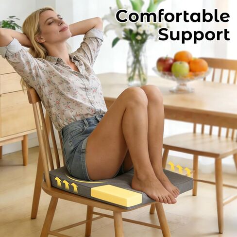 4 عبوات من وسائد الأريكة مقاس 2 × 20 × 20 بوصة، وسائد إسفنجية تنجيد عالية الكثافة، قطع DIY بحجم إسفنج مربع أصفر لكرسي الطعام، واستبدال وسادة مقعد الأريكة والكراسي المتحركة، وبطانة إسفنجية للكرسي in Kuwait