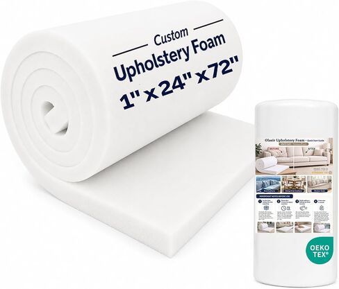 Couch Cushion Foam Replacement, High Density Upholstery Foam Pad Firm 44ILD 1 x 24 x 72 Inch, DIY Craft Foam Cushion for Couch, Sofa/Seat/Dining Chair/Outdoor Foam Cushions in Kuwait