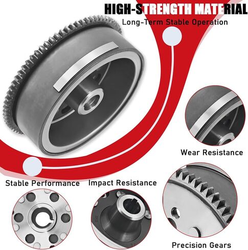 5GT-85550-01-00 Flywheel Rotor Ring Gear for Yamaha Grizzly 600 YFM600FW 4x4 1998-2001 Replace# 5GT-85550-00 5GT-85550-00-00 in Kuwait