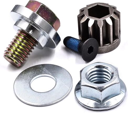 HD Switch - Improved Steering Sector Plate & Pinion Gear Kit fits Husqvarna YT42CS YT42DXL YT48CS YT48DXLS YTA20V46 YTA22V46 YTA24V48 - Includes Precision Machined Pivot Bushing Upgrade in Kuwait