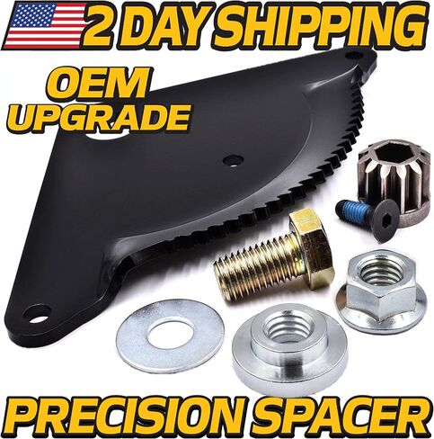 HD Switch - Improved Steering Sector Plate & Pinion Gear Kit fits Husqvarna YT42CS YT42DXL YT48CS YT48DXLS YTA20V46 YTA22V46 YTA24V48 - Includes Precision Machined Pivot Bushing Upgrade in Kuwait