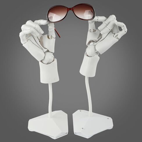 Flexible Hand Model Left Adjustable Artists Manikin Hand Figure Poseable Art Mannequin for Drawing Decoration Ornaments Imitation of Human Hands for Artists, Painting, Displaying, Desk Decor (White) in Saudi Arabia