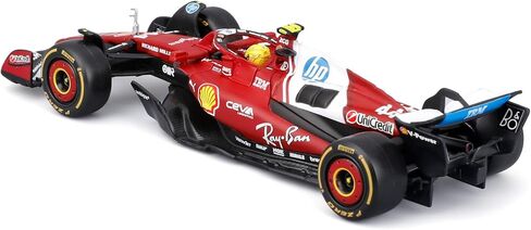 Bburago 1:43 2025 Ferrari Season Car w/Helmet, Hamilton #44 in Kuwait