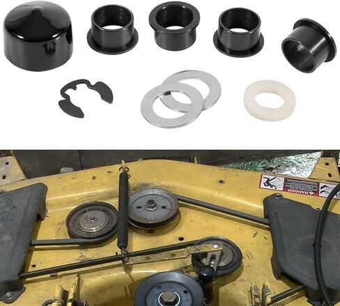 AM124509 M143019 Double Idler Arm Bushing Seal Cap & Hardware Rebuild Accessory Replacement for M111358 M122350 AM123419 Lawnmower Tractors in Kuwait