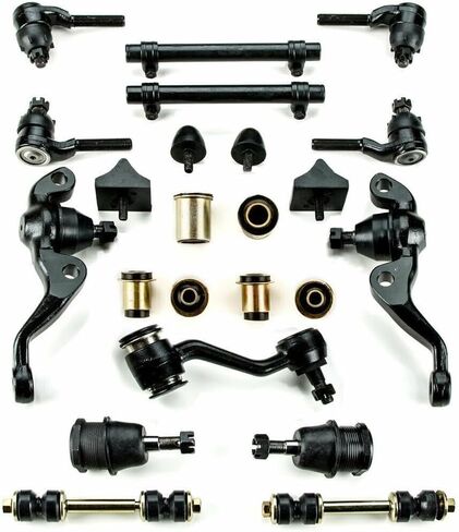 OKJHFD Suspension Kit Front Side Greasable Black Tie Rods Ball Joints Bumpers Idler Arm Bolts Bushing for Dodge for Coronet 1968-1969 BPFSMRK11DCC in Kuwait