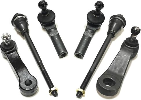 PartsW - 22 Pc Upper & Lower Control Arm Bushings, Outer Inner Tie Rod Ends, Ball Joints Upper & Lower, Front Rear Sway Bar Links, Idler & Pitman Arm with 4 Grooves Suspension Kit Fits Escalade/Avala in Kuwait