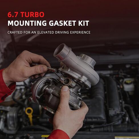 مجموعة حشية تثبيت توربو 6.7 لسيارة Ford F250/F350/F450/F550 6.7L 2011-2016، مجموعة حشية تثبيت الشاحن التوربيني OE GS33692، 667-820، AP0156، BC3Q6C840AC، BC3Q9W622AB in Kuwait
