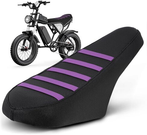 غطاء مقعد لـ Ridstar Q20 Q20 Pro Lite Ebike E-Bike دراجة كهربائية وسادة ناعمة غير قابلة للانزلاق باللون الأسود in Kuwait