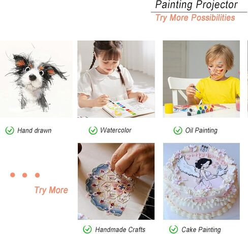 Drawing Projector, Art Projector for Tracing, Tracing Drawing Tool Smart Sketcher Sketch Projectors for Adults, for Cake Cookie Projector with Stand for Adults Light Box E in Kuwait