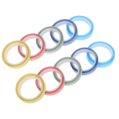 PartyKindom Writable Sticky Tape 6mm X 5m, Removable Page Marker Tabs 10 Rolls, Adhesive Label Tape for Book Annotation and Office School Supplies in Kuwait