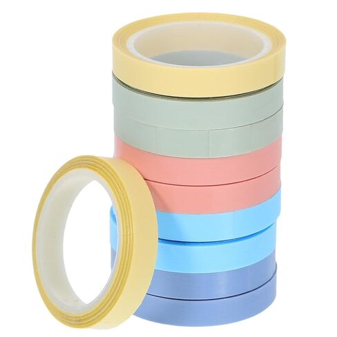 Writable Removable Sticky Tape 6mm X 5m, Adhesive Page Markers Index Tabs for School and Office, 10 Rolls in Soft Pastel Colors in Kuwait
