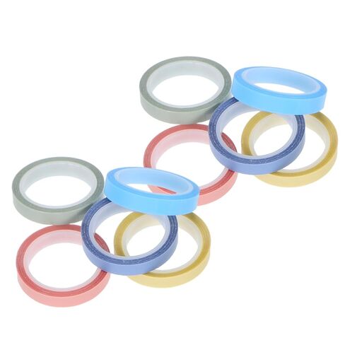 5 Colors 10 Rolls (6mm X 5m) Writable Removable Highlighter Tape Sticky Index Tabs for School Office Supplies in Kuwait