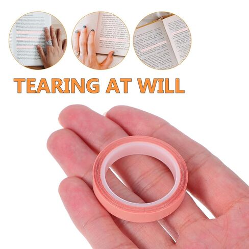 5 Colors 10 Rolls (6mm X 5m) Writable Removable Highlighter Tape Sticky Index Tabs for School Office Supplies in Kuwait
