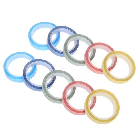 FOMIYES Writable Removable Sticky Tape 10 Rolls 6mm X 5m Highlighter Page Marker Tabs for School Office Book Annotation Index Label Stickers in Kuwait