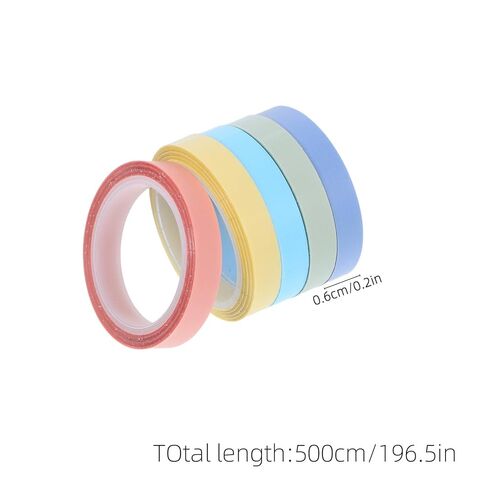 FOMIYES Writable Removable Sticky Tape 10 Rolls 6mm X 5m Highlighter Page Marker Tabs for School Office Book Annotation Index Label Stickers in Kuwait