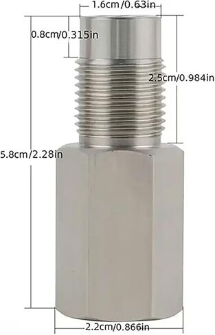 Precision Hardware Components M18x1.5 Stainless Steel Cap Extender Engine Fault Clearing Light Adapter in Kuwait