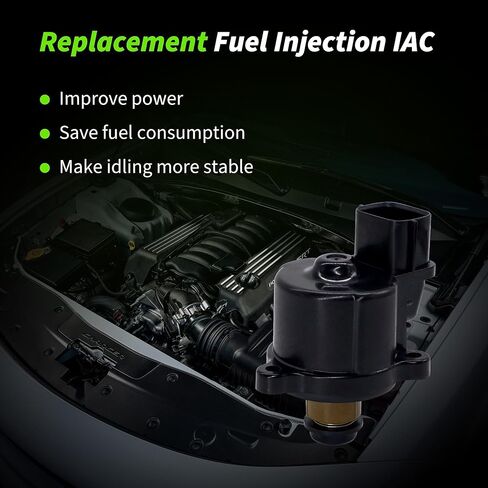 HiSport Fuel Injection Idle Air Control Valve - Compatible with Chrysler Sebring, Dodge Stratus, Mitsubishi Eclipse, Galant, Montero, Montero Sport Replaces MD628174 in Kuwait