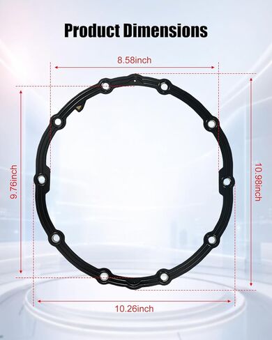 Rear Suspension Axle Differential Housing Cover Gasket Seal Fit for Chevrolet Silverado Suburban 1500 GMC Sierra 1500 Cadillac Escalade ESV EXT 2006-2022 Some Models Replace 15860607 in Kuwait