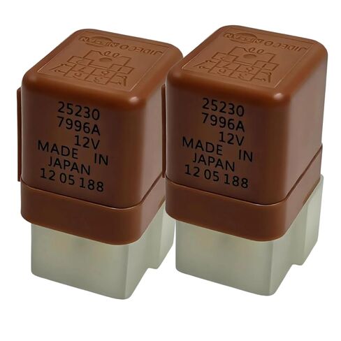 2-Pack 25230-7996A 6-Pin Micro-ISO مرحل السيارات، 12V 30A، SPST | يستبدل 25230-79963/25230-79964/25230-C9963/25230-C9973 | يناسب مكيف الهواء نيسان وإنفينيتي والمروحة والإضاءة ودوائر ECM in Kuwait