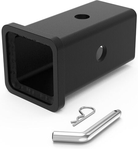 RETURE 2.5 Inch to 2 Inch Hitch Reducer, 2" Receiver Hitch Adapter, Extender Trailer Hitch Receiver for Towing Accessories, Heavy Duty Carbon Steel Hitch Adapter, with 5/8" Hitch Pin and Clip in Kuwait