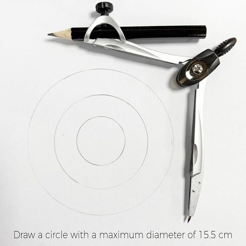 Protractor and Compass Set with Rulers, All-in-One Compass Geometry Tool Kit for Students and Technical Drawing in Kuwait