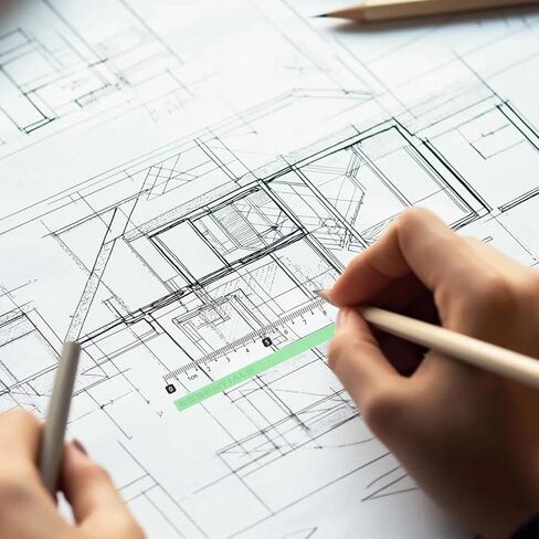 أداة هندسية للبوصلة مكونة من 9 قطع منقلة وبوصلة مجموعة هندسية بوصلة رسم مع صندوق تخزين مضاد للكسر تتضمن مساطر ومنقلة وبوصلة ومبراة قلم رصاص باللون الأخضر in Kuwait