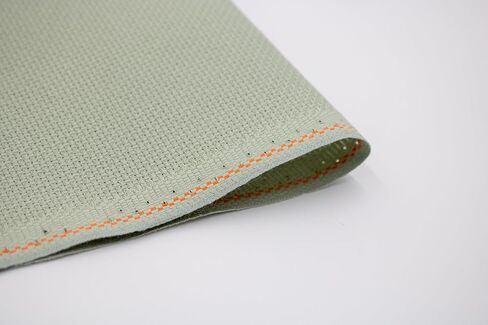 RIOLIS - Zweigart 14 ct Sage Green Aida 3706/6082, 19.7x19.7 Cross Stitch Fabric, 14 ct Aida Cloth for Embroidery & Needlepoint, Cotton Cloth for Cross Stitching in Kuwait