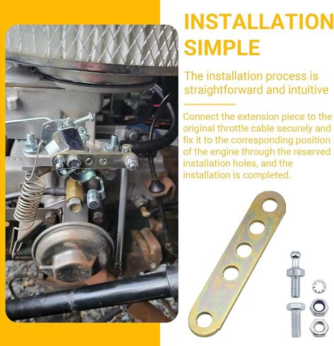 Throttle Cable Extension Kit Replace for Edelbrock 8012，Throttle Cable Adapter Kit Use On Vehicle Modification in Kuwait