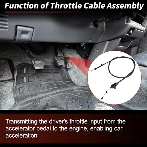 52079204 Throttle Valve Cable for Dodge Dakota for Ram 1500 2500 3500 Van Wagon 94-98 for Jeep Grand Cherokee 94-96 Automatic Transmission Kick Down Accelerator Throttle Cable in Kuwait