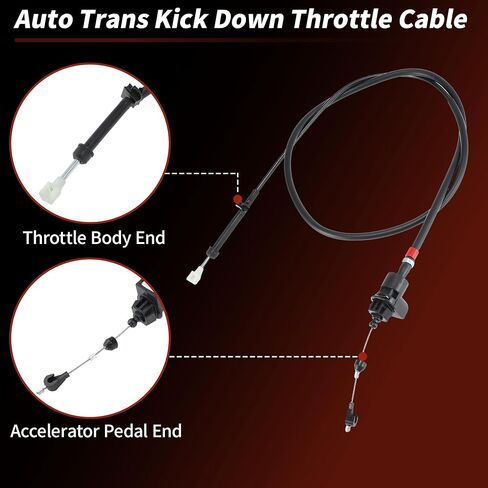 52079204 Throttle Valve Cable for Dodge Dakota for Ram 1500 2500 3500 Van Wagon 94-98 for Jeep Grand Cherokee 94-96 Automatic Transmission Kick Down Accelerator Throttle Cable in Kuwait