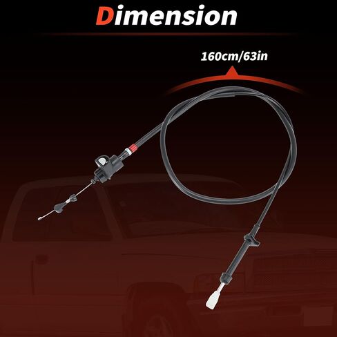 52079204 Throttle Valve Cable for Dodge Dakota for Ram 1500 2500 3500 Van Wagon 94-98 for Jeep Grand Cherokee 94-96 Automatic Transmission Kick Down Accelerator Throttle Cable in Kuwait
